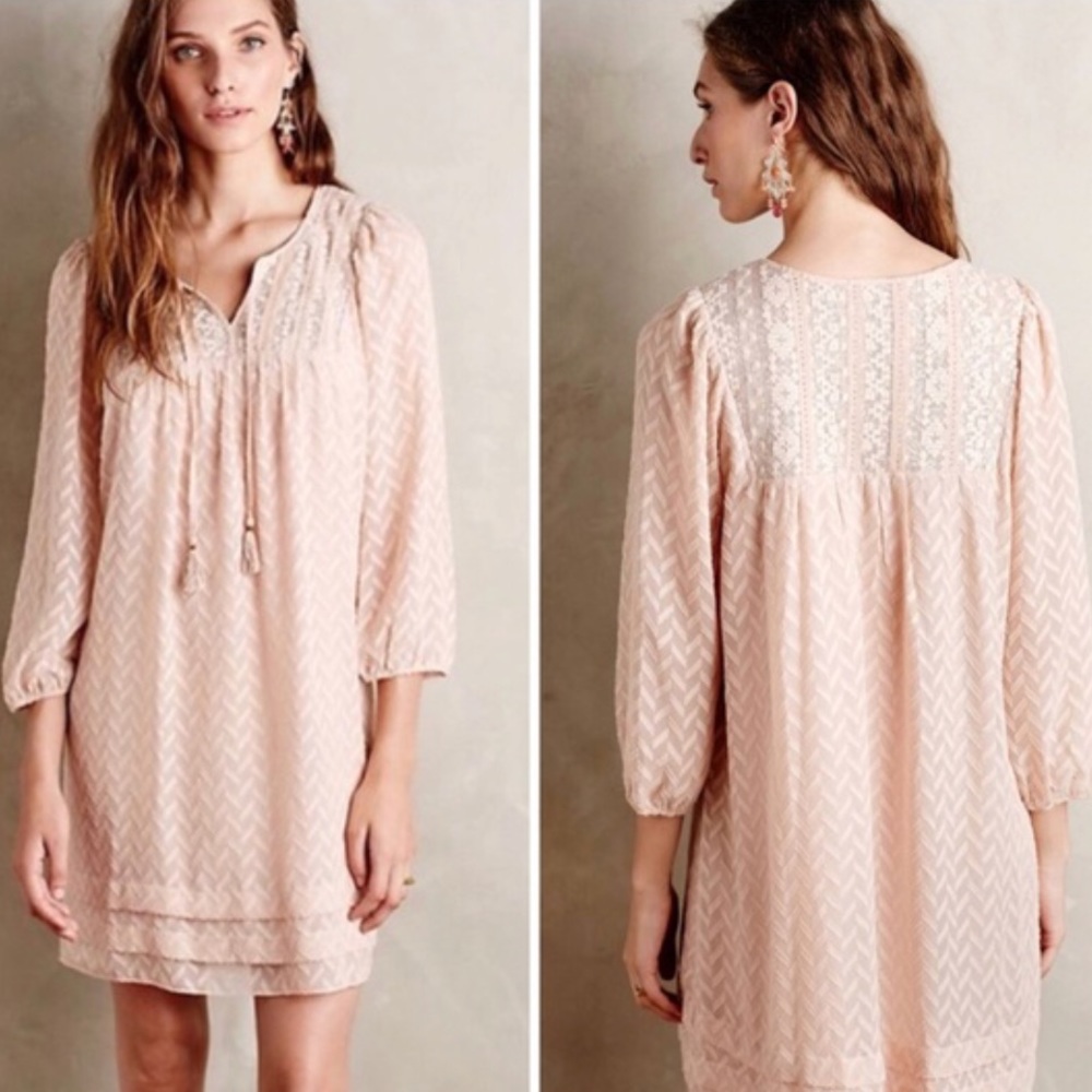Anthropologie Anwen Peasant Dress - One September